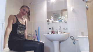 Stellar blondie damsel was alone at home when she determined to be mischievous on live webcam