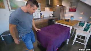 Smallish blond stunner can go out of her box only if she is willing to blow pipe