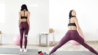 Smallish jugged, Dark-Hued gal, Alexis Tae got totally bare because her plan was to have fuckfest