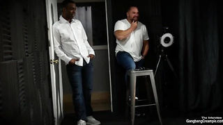 Avi Enjoy is softly inhaling a rock rigid schlong while other men are taking turns fuckin' her