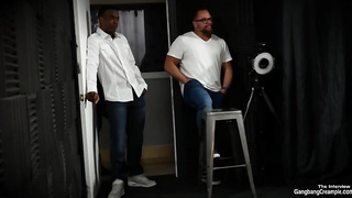 Avi Enjoy is softly inhaling a rock rigid schlong while other men are taking turns fuckin' her