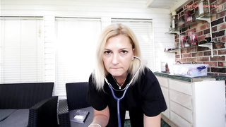Towheaded medic is in the mood for a Jerk Off Instructions sesh on live webcam, while still at work