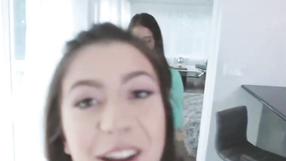 Trio mischievous dolls are about to share a rock-hard hard-on and a immense facial cumshot jizz flow