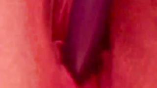 Jenni Kat demonstrates a close up of her spunking