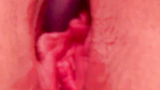 Jenni Kat demonstrates a close up of her spunking