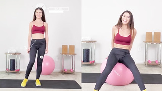 Puny, Italian brown-haired, Gianna Gem is having a real geyser during a porno movie audition