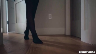 Ricky has a rock rigid penis to suggest and 2 torrid honeys want to test his abilities