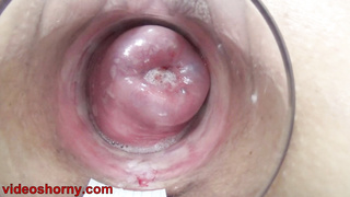 Japanese Milf Cervix Fucking with German real penis dildo and asian chopsticks