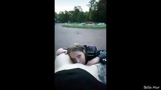 Lezzies are making enjoy in a public place, expecting that no one will witness them