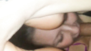 lithe girlfriend leans rearwards for big trunk