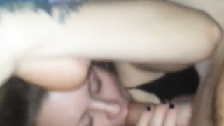 lithe girlfriend leans rearwards for big trunk