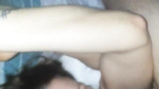 lithe girlfriend leans rearwards for big trunk