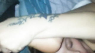 lithe girlfriend leans rearwards for big trunk