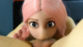 Beefstick luving boink girl with braids is providing a head to a highly nasty stud