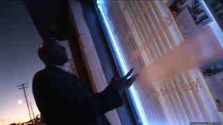 Black-Haired with thick baps is shrieking while getting ravaged in the middle of the day