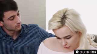 Euro blonde nailed from behind in erotic duo