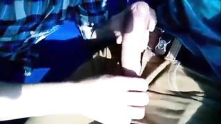 Nerdy brown-haired is blowing a rock rigid boner in the teach, just for the joy of it