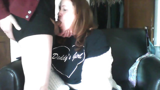 Lush Super-Cute Lady Inhales Bf's Shaft