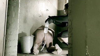 Dominatrix April is predominant an aged dude and liking it as much as he does