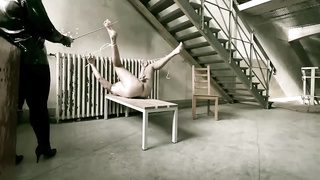 Dominatrix April is predominant an aged dude and liking it as much as he does