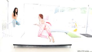 Adriana Chechik and Cent Pax Bootie Going Knuckle Deep at Femmes Attempt Anal Invasion