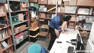 Wiping off her tears