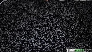 Brutal and plucky ebony teenie