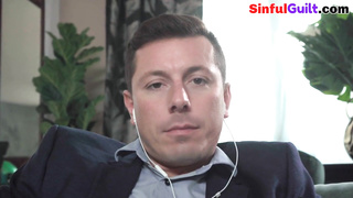 Babe distracts zoom call for anal doggystyle