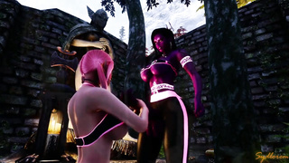 [Futa x Female] Belle dreamed to demonstrate something to Yeena