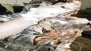 Giant hoe got enormously thrilled while her colleague was adorning her with lots of cake