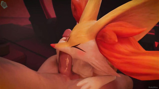 Animation characters are drilling like naughty and yelling from delight during highly heavy ejaculations