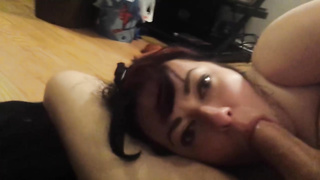 Thick jugged cougar with thick figure is getting throatfucked in front of the camera, just for joy