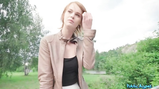 Slender, first-timer honey is fellating and railing a rock rigid fuckpole under the bridge and liking it