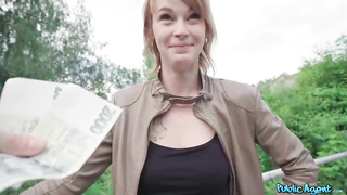 Slender, first-timer honey is fellating and railing a rock rigid fuckpole under the bridge and liking it