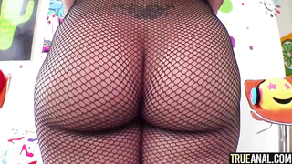 Lilly Hall is having ass fucking hookup with a fine buddy, in front of the camera