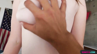 Fuckin' my first-timer stepsis with her adorable bubble hooters, hard bootie and taut jiggly fuckbox