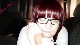 Tina Starr. Real DEEP blowage with jizm on my face