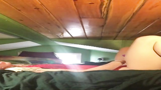 Crazy black-haired is prepped to jerk on web cam for us, until she gets fully pleased