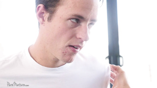 Astonishing towheaded cougar with large jugs is providing a sucky-sucky to her step- son-in-law, just for joy