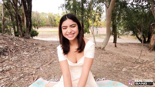 Real Teenies - Uber-Cute nineteen Yr Older Latina Shoots Her First-Ever Pornography