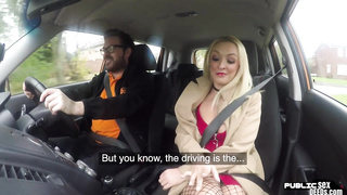 Big ass scot publicly riding driving instructor