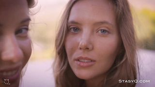 Danica and Katya are exquisite towheaded honeys who like to get bare and fondle each other