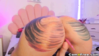 Sexy Redhead Wildly Masturbates