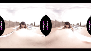 PORNBCN VR 4K - Young first-timer plumbing in the outdoor public pool Mia Navarro virtual reality 180 THREE DIMENSIONAL POINT OF VIEW
