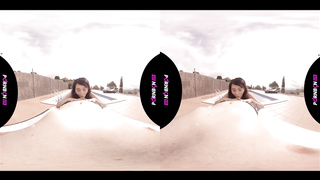 PORNBCN VR 4K - Young first-timer plumbing in the outdoor public pool Mia Navarro virtual reality 180 THREE DIMENSIONAL POINT OF VIEW