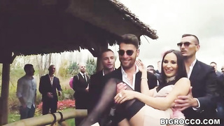 There was a wedding in the vicinity, recently and it revved into a group sex, at some point