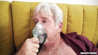 Crimson haired stunner, Vanna Bardot is always in the mood to smash an older boy