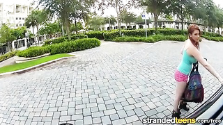 Crimson haired honey suggested herself to a fellow who had a lovely truck for the day