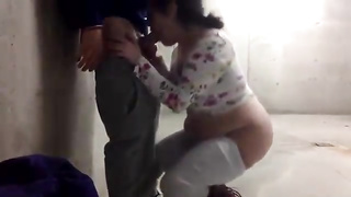 Latin nymph is getting pummeled in a parking garage while no one is witnessing her in activity