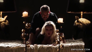 Married ash-blonde girl cheats on her hubby every once in a while, just because it perceives great